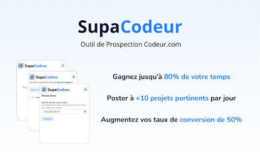 SupaCodeur - Outil de Prospection Codeur.com screenshot 1