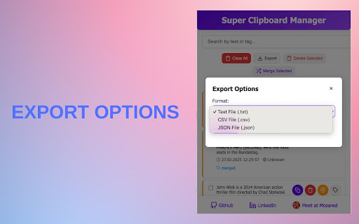 Super Clipboard Manager screenshot 1