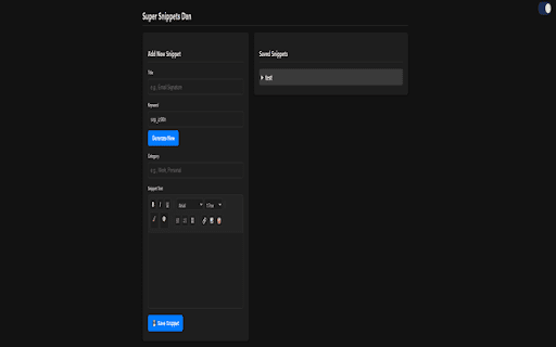 Super Snippets Dan screenshot 1