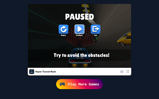 Super Tunnel Rush - Racing & Driving & 3D Game screenshot 1