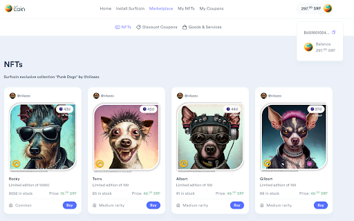 Surfcoin screenshot 1