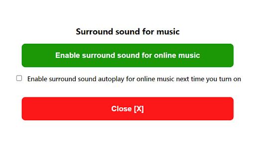 Surround sound for music and film screenshot 1