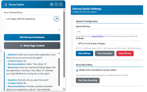 Survey Copilot screenshot 1