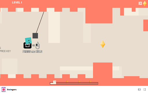 Swingers Game - Swing through levels and reach the finish line! screenshot 1