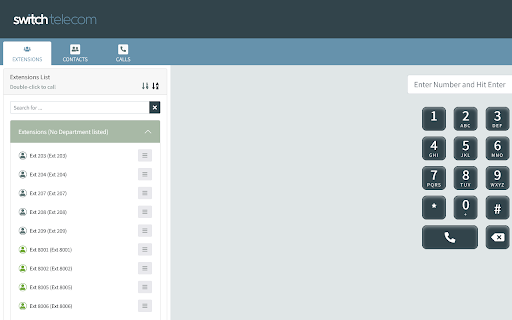 Switch Telecom Softphone Click-To-Call screenshot 1