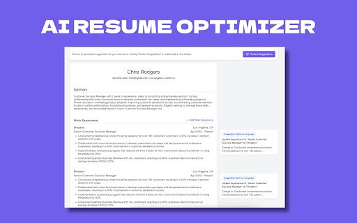 Swooped - Job Search Tracker, Resume Optimization, and AI Cover Letters screenshot 1