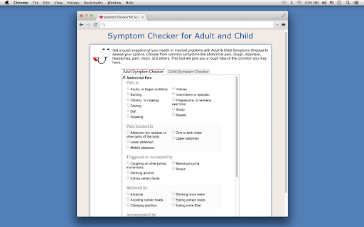 Symptom Checker for Adult and Child screenshot 1
