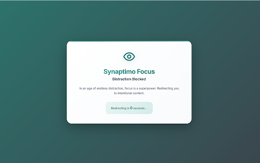 Synaptimo Focus: YouTube Shorts Blocker screenshot 1