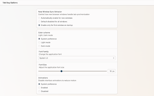 Tab Bag screenshot 1