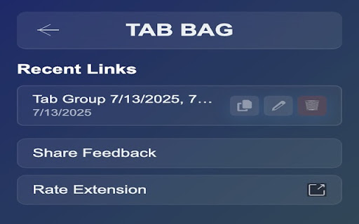 TAB BAG screenshot 1