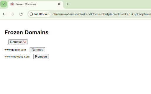 Tab Blocker screenshot 1