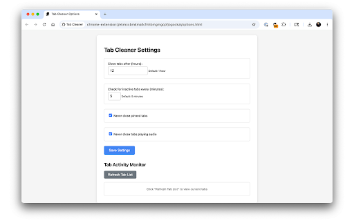 Tab Cleaner screenshot 1