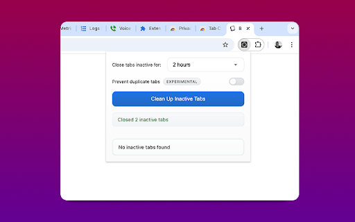 Tab Cleanup screenshot 1
