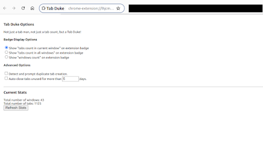 Tab Duke screenshot 1