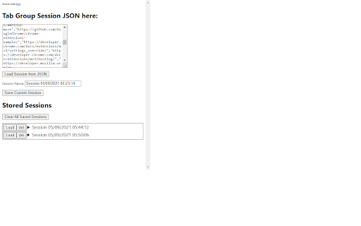 Tab Groups Exporter screenshot 1
