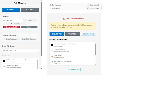 Tab Manager screenshot 1
