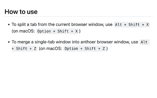 Tab Merger Splitter screenshot 1