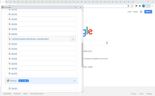 Tab navigator screenshot 1