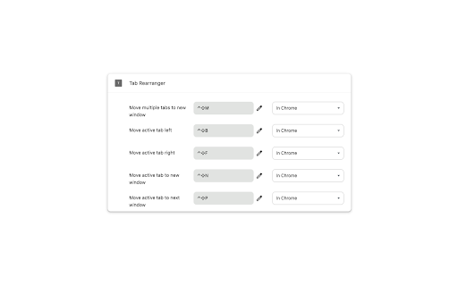 Tab Rearranger screenshot 1
