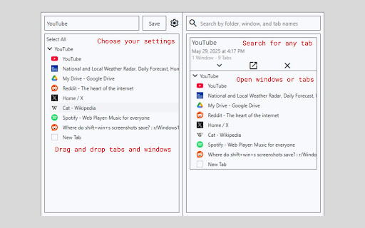 Tab Saver screenshot 1