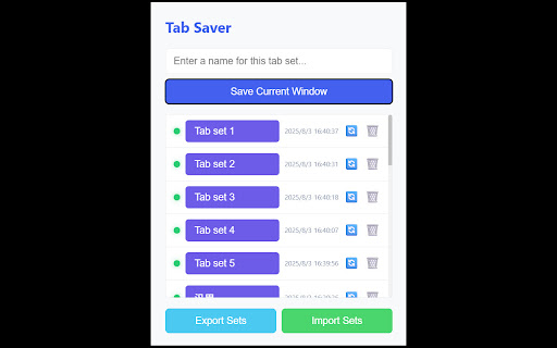 Tab Saver screenshot 1