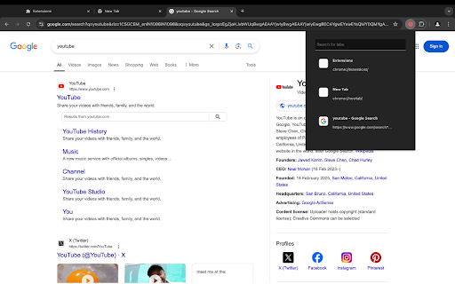 Tab Search screenshot 1