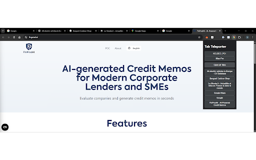 Tab Teleporter screenshot 1