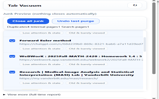 Tab Vacuum screenshot 1