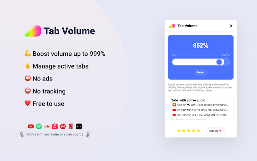 Tab Volume Booster screenshot 1