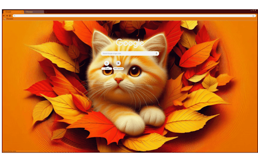 Tabby Falling in Leaves screenshot 1