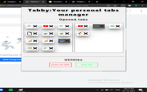 Tabby : Your personal tabs manager screenshot 1