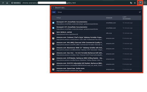 TabGallery screenshot 1