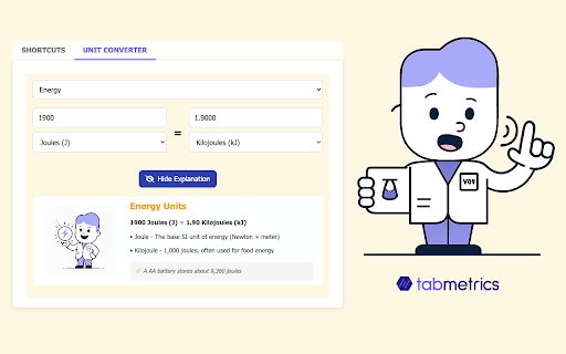 TabMetrics screenshot 1