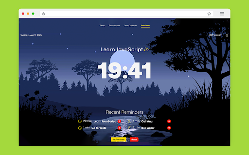 Tabre: Nepali Calendar New Tab screenshot 1