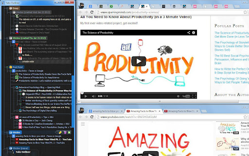 Tabs Outliner screenshot 1