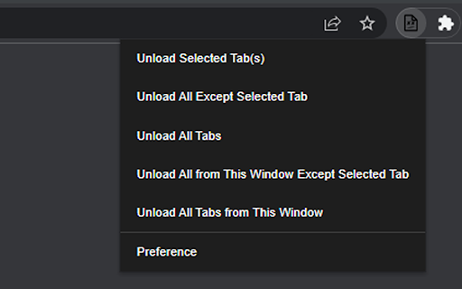 Tabs Unloader screenshot 1