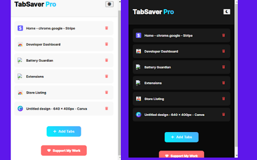 TabSaver Pro screenshot 1
