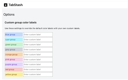 TabStash screenshot 1