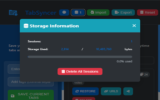 TabSyncer screenshot 1