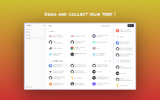 TabTab Home Page screenshot 1