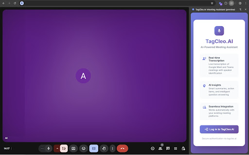 TagCleo.AI Meeting Assistant (preview) screenshot 1