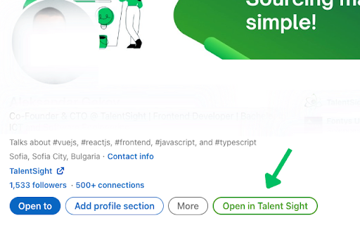 TalentSight Official Chrome Extension screenshot 1
