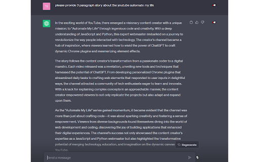 Talk With Me ChatGPT screenshot 1