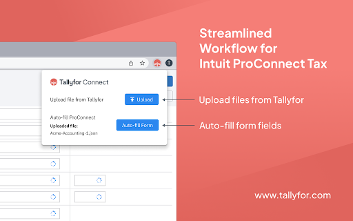 Tallyfor Connect: Auto-fill tax forms screenshot 1
