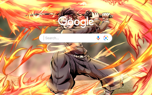 Tanjiro Flame Demon Slayer - Anime Theme screenshot 1