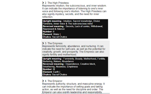 Tarot Reference screenshot 1