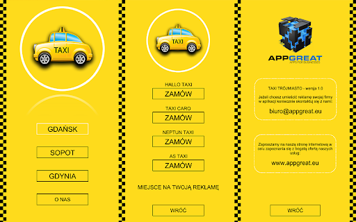 Taxi Gdansk Sopot Gdynia screenshot 1