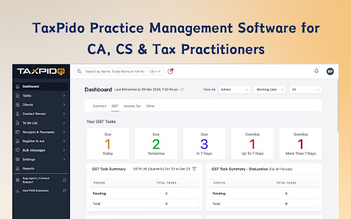 TaxPido PMS screenshot 1