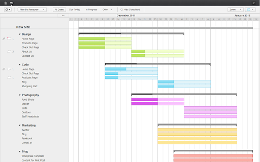 TeamGantt Project Management screenshot 1