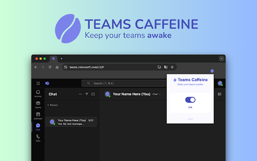 Teams Caffeine screenshot 1